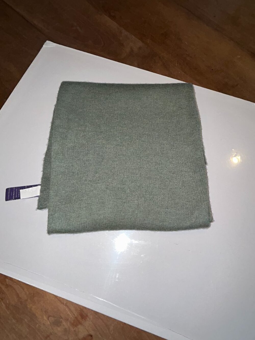 Ralph Lauren Cashmere Scarf, Sage Green, Purple Label,made in Italy